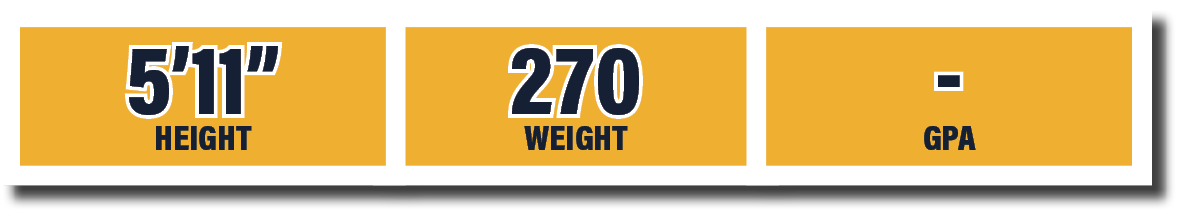 - GPA,5 11  HEIGHT,270 WEIGH