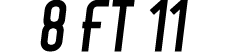 8 ft 11