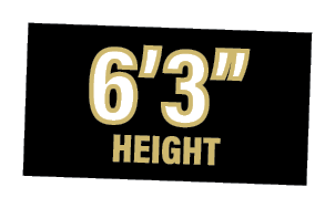 6 3  height