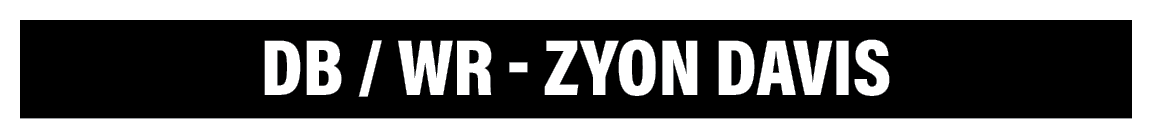 DB   WR - Zyon Davis