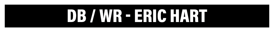 DB   WR - Eric Hart