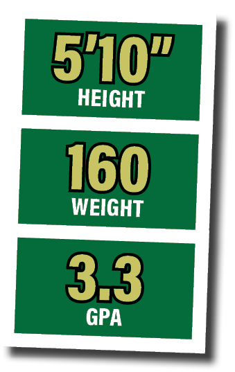 5 10  height,160 weight,3 3 gp