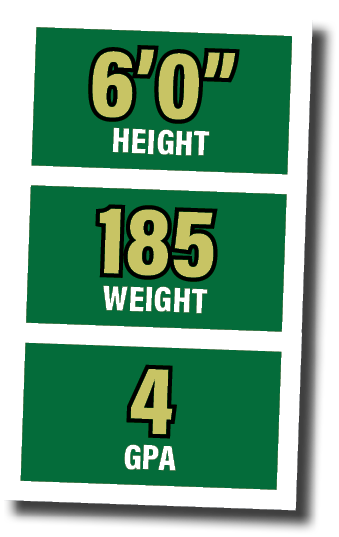 6 0  height,185 weight,4 gp