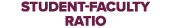 student-faculty ratio