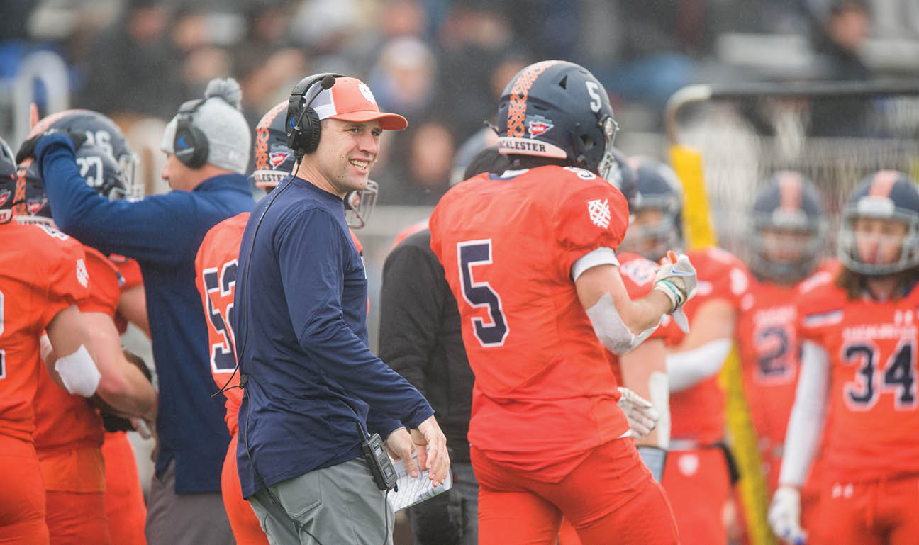 Macalester College Football hosts St Scholastica on Senior Day