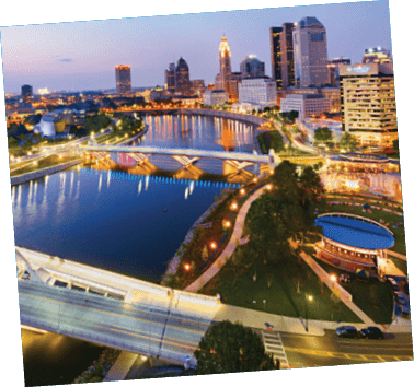 Scioto Mile Columbus Skyline