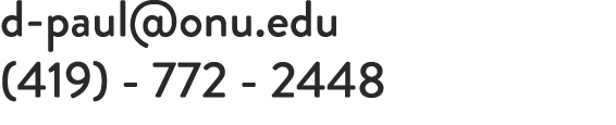 d paul@onu.edu (419) 772 2448