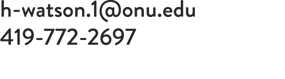 h watson.1@onu.edu 419 772 2697 