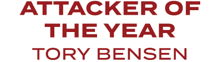 attacker of the year tory bensen