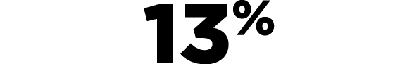 13%