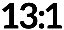 13:1