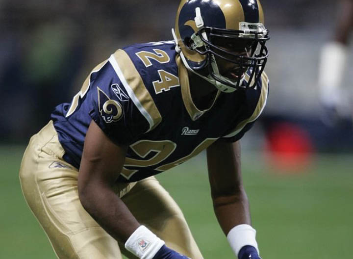 ST  LOUIS, MO - OCTOBER 09: DeJuan Groce #24 of the St  Louis Rams in position during a game against the Seattle Seahawks on October 9, 2005 at the Edward Jones Dome stadium in St  Louis, Missouri  (Photo by Sporting News via Getty Images via Getty Images) 