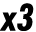 x3 