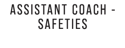 assistant coach safeties
