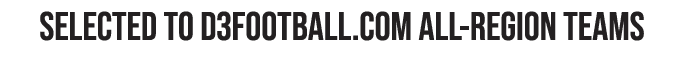 selected to d3football.com all region teams