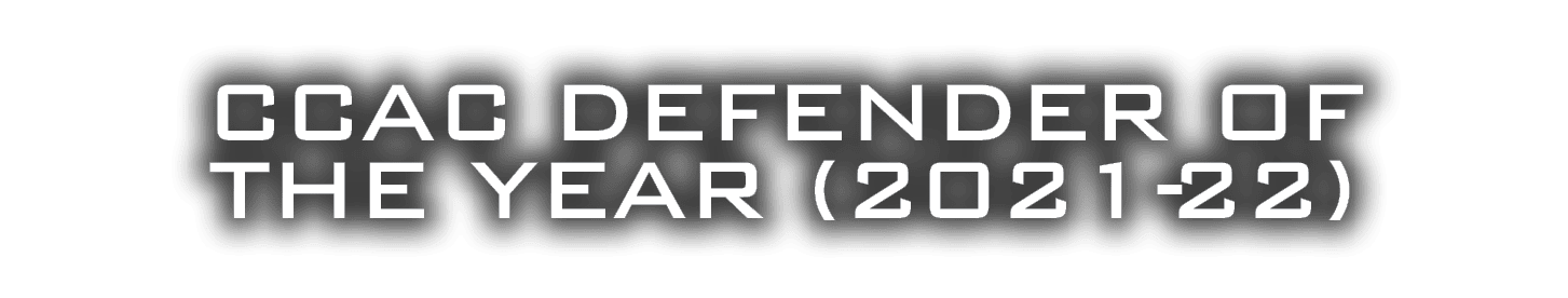 CCAC Defender of the Year (2021-22)