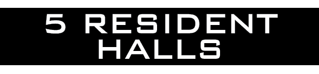 5 resident halls 