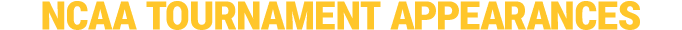 ncaa tournament appearances