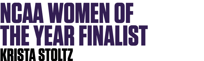 NCAA women of the year finalist krista stoltz