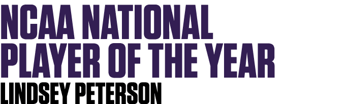 NCAA national player of the year lindsey peterson