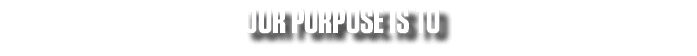 Our purpose is to