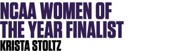 NCAA women of the year finalist krista stoltz
