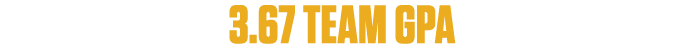 3.67 TEAM GPA