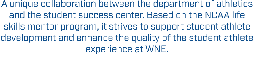A unique collaboration between the department of athletics and the student success center. Based on the NCAA life ski...