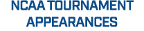 NCAA TOURNAMENT APPEARANCES