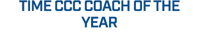 time CCC Coach of the Year